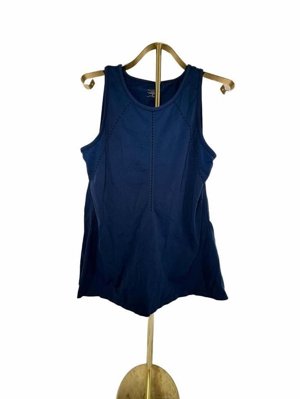 Athleta Foothill Split Back Seamless Tank Top Navy Blue Size M